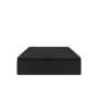 ESSENTIALS Super Single Storage Bed - Black (Faux Leather) - 1