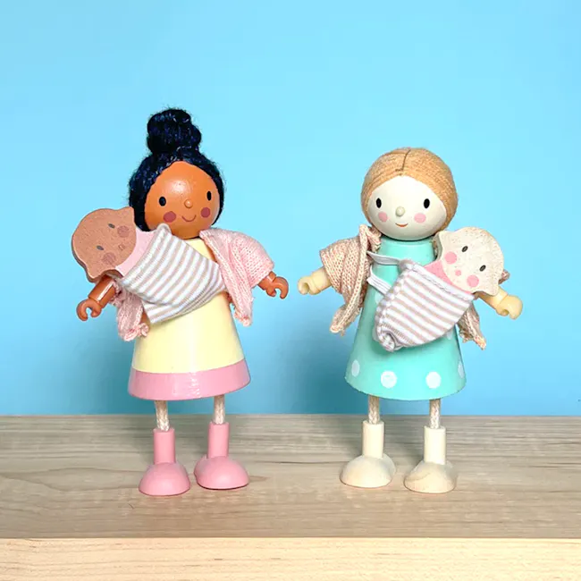 Tender Leaf Doll House - Mrs Forrester - 3 - doll, wooden doll, toy, children's toy, handmade doll, colorful doll, cute