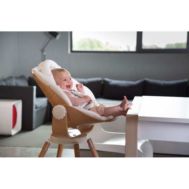 Childhome Evolu Newborn Seat Cushion - Jersey Hearts - 2