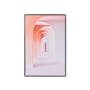 Minimalist Architecture Art Print on Stretched Canvas with Black Frame 60cm x 90cm - Pink Arch Interior - 0