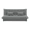 Tessa L-Shaped Storage Sofa Bed - Pewter Grey (Eco Clean Fabric) - 8