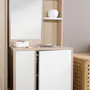 Rossy Dressing Table Stand 0.6m - White, Oak - 7