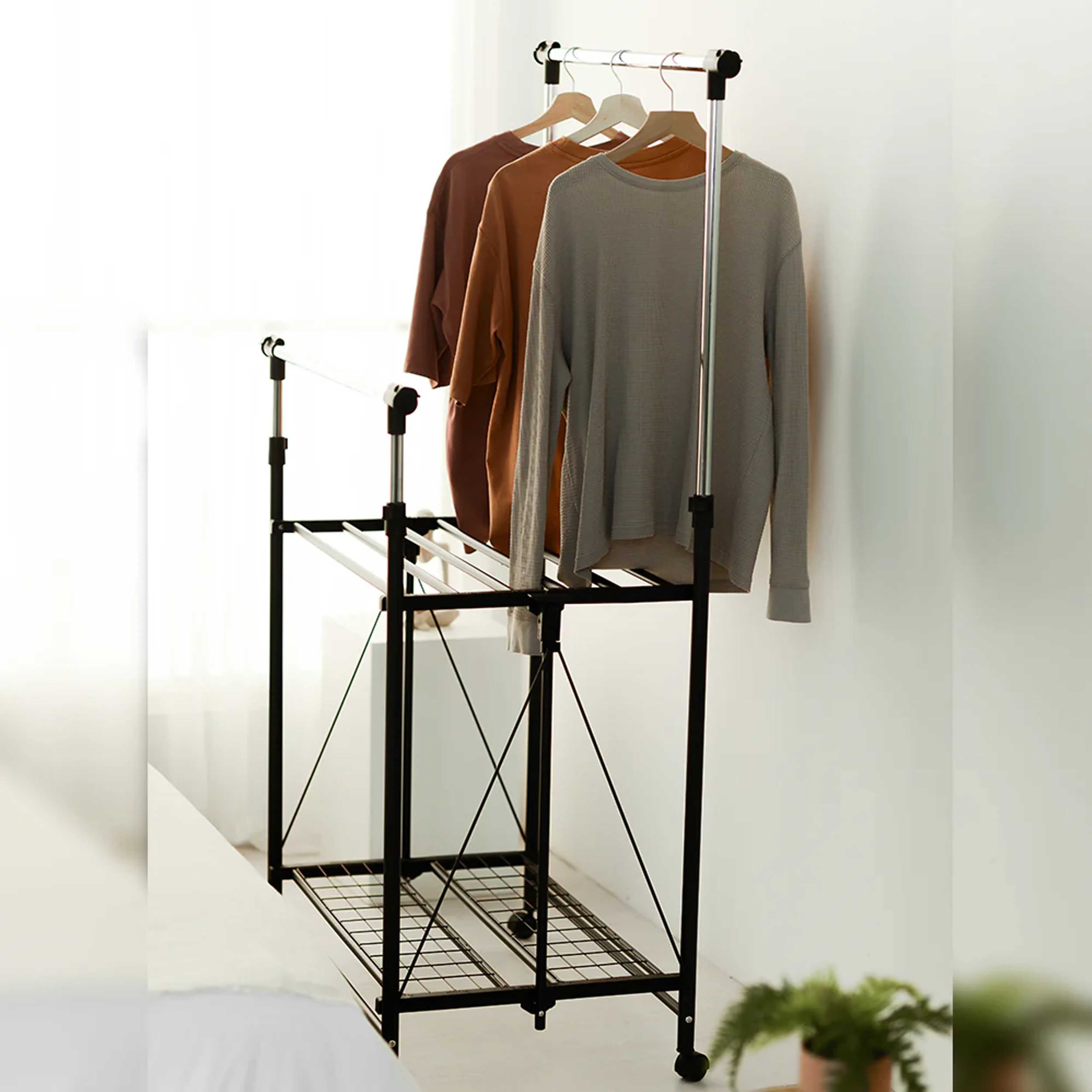 Rene Ocho Adjustable Stable & Solid Portable Indoor Clothes Dryer/Rack - 11