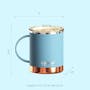 Asobu Puramic Ultimate Mug/Cup 400ml - Baby Blue - 6