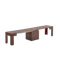 Flexi-Table Extendable Dining Bench 0.6m-2.8m - Walnut
