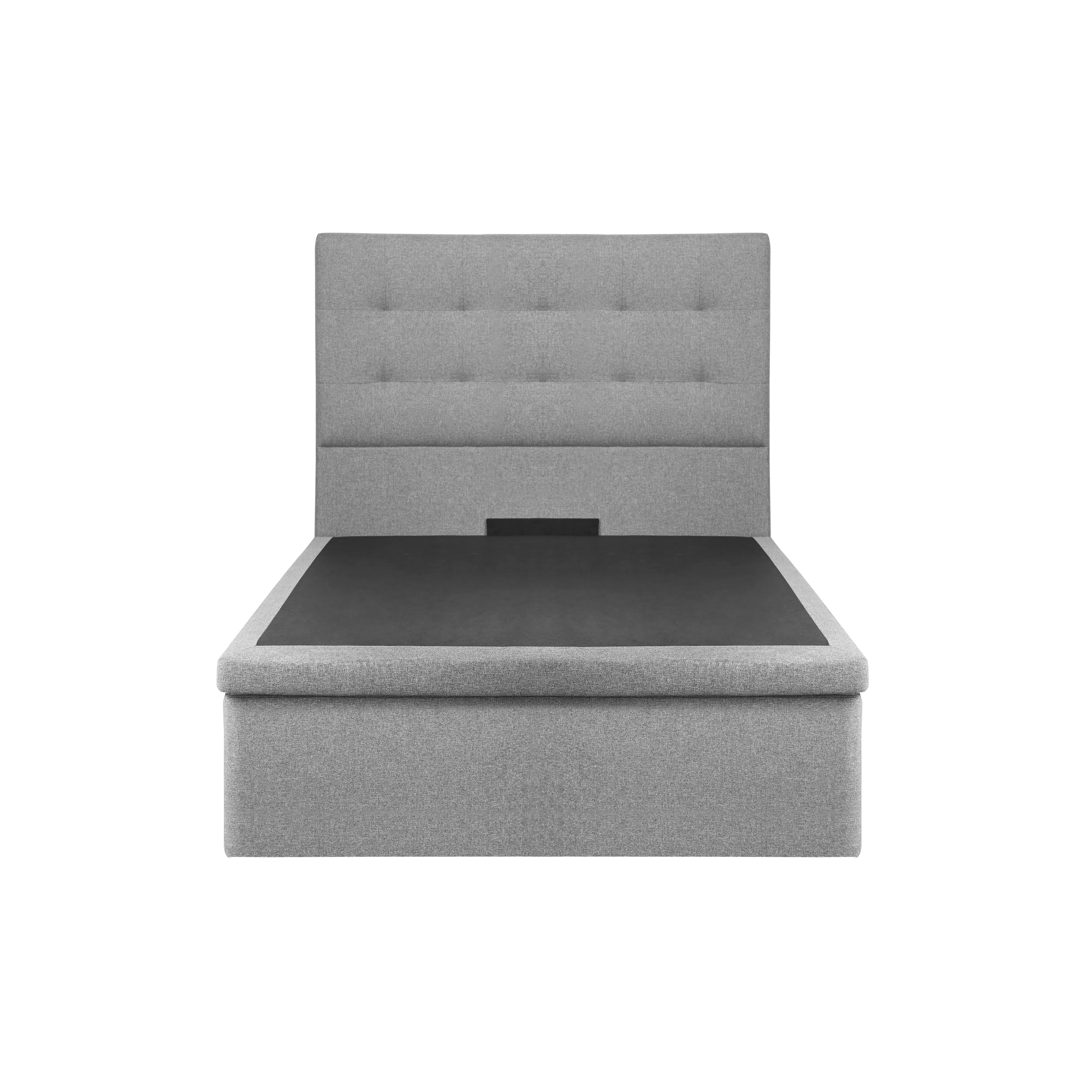 ESSENTIALS Super Single Headboard Storage Bed - Dew (Eco Clean Fabric) - 9 - Modern upholstered bench, minimalist design