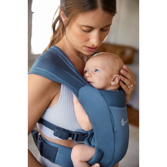 Ergobaby Embrace Soft Air Mesh Newborn Baby Carrier - Blue - 4