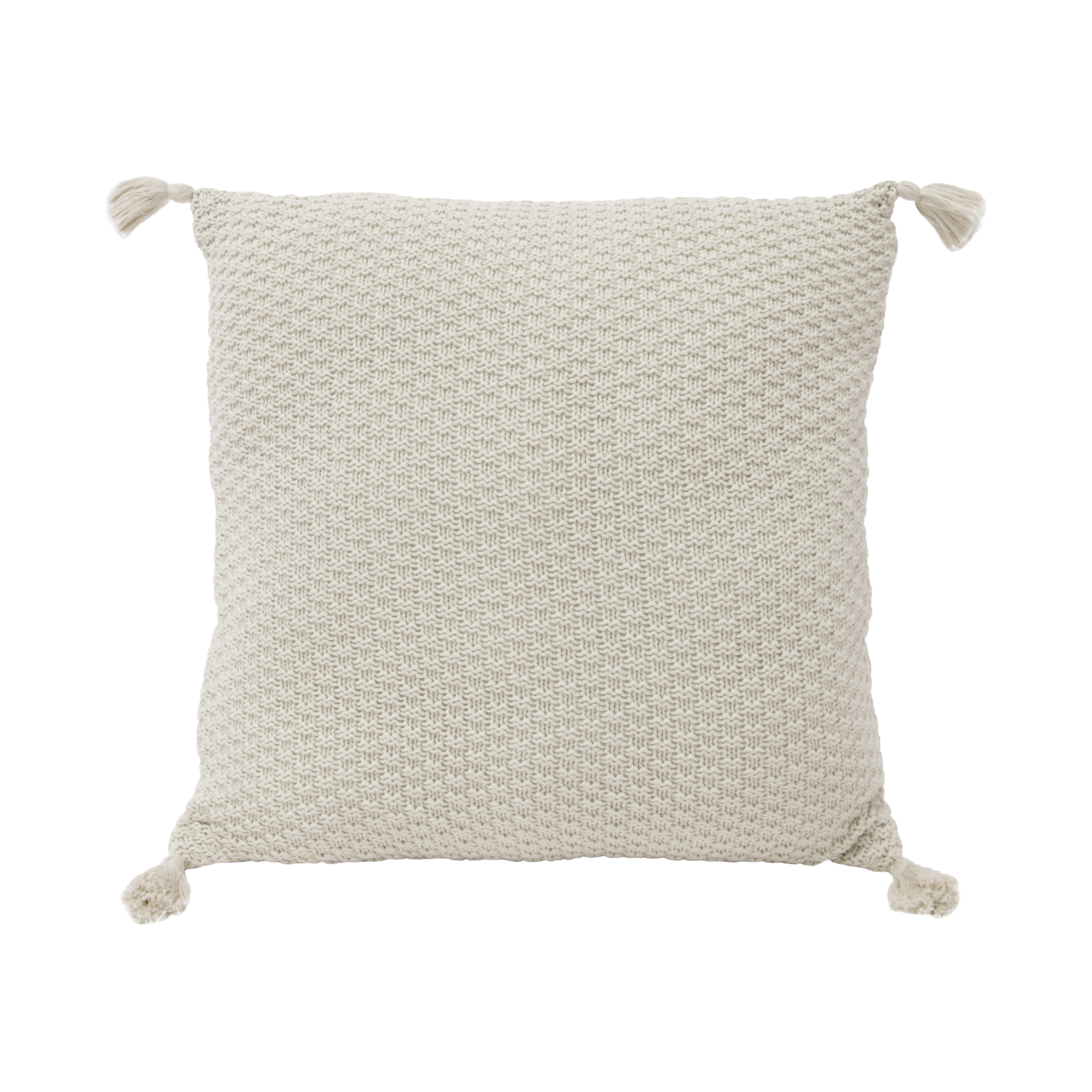 Laura Knitted Cushion Cover - Cream