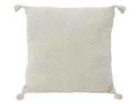 Laura Knitted Cushion - Cream
