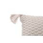 Laura Knitted Cushion - Cream - 1