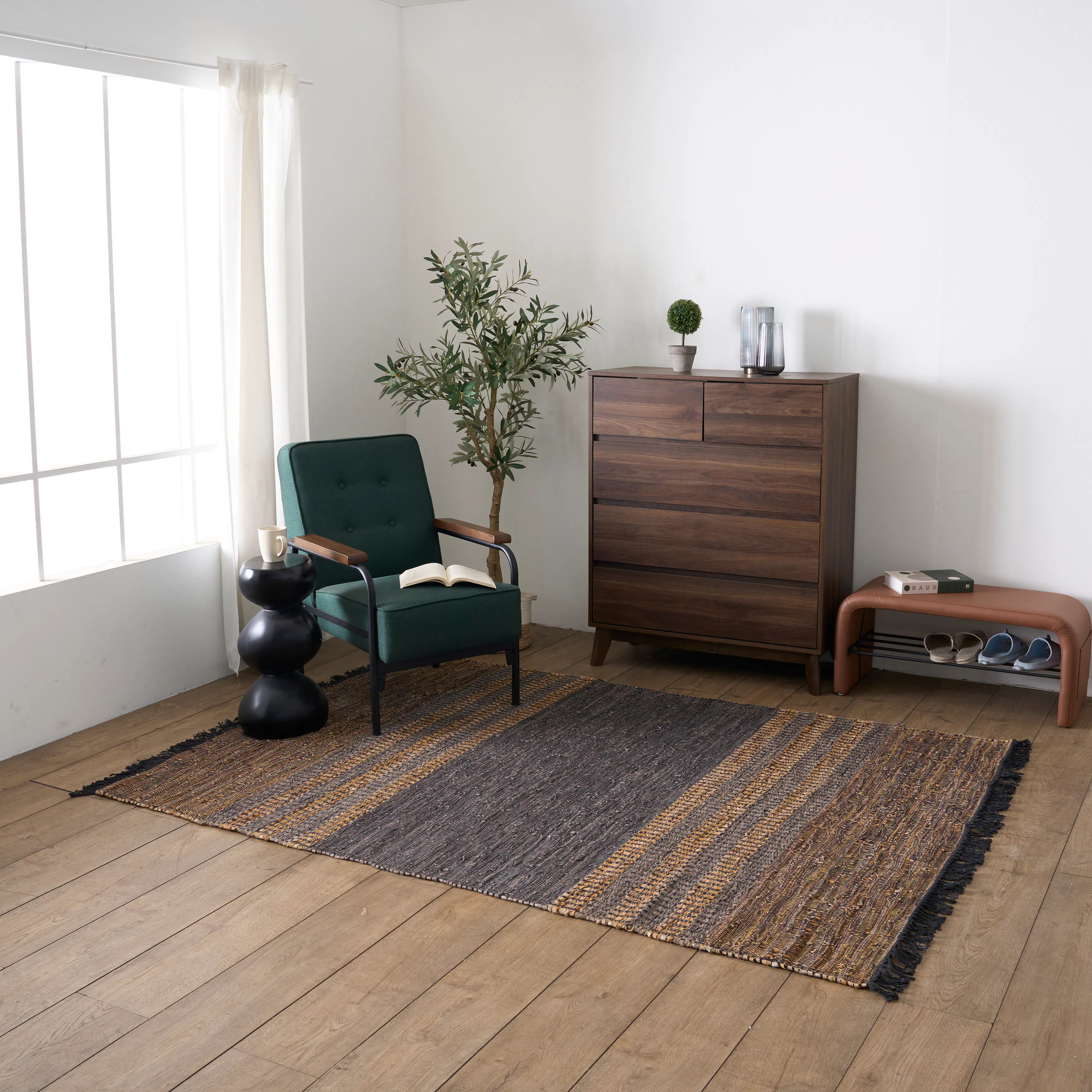 Jodar Low Pile Rug - Stone (3 Sizes) - 9