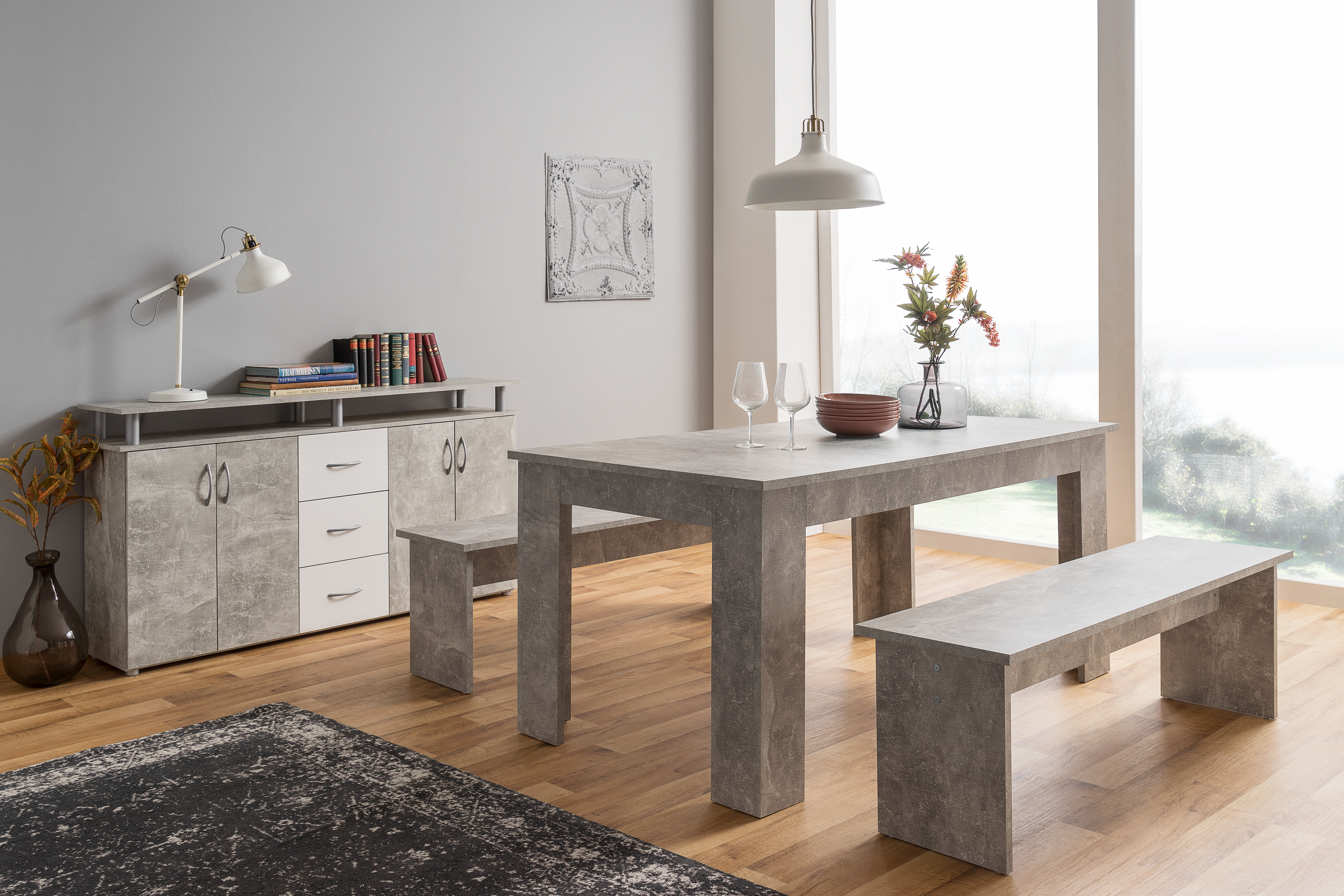 Dining Bench in Singapore Dining Table & Benches with Storage