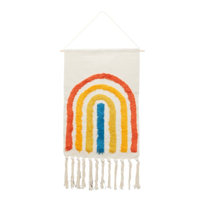 Nordic Tapestry with Tassle - Rainbow - 0