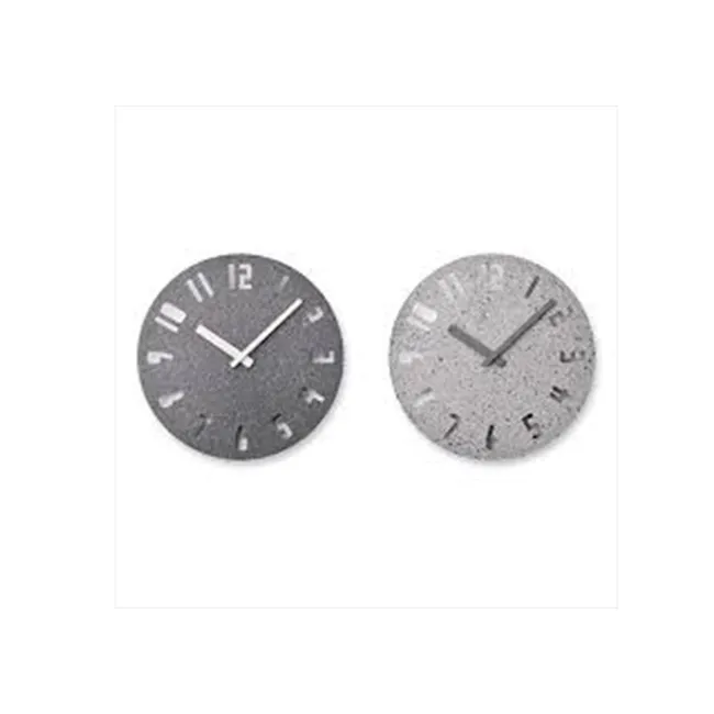 PANECO CLOCK - SAND Dark Gray - 5 - Round wall clock with dual-tone finish, Elegant clock design featuring contrasting