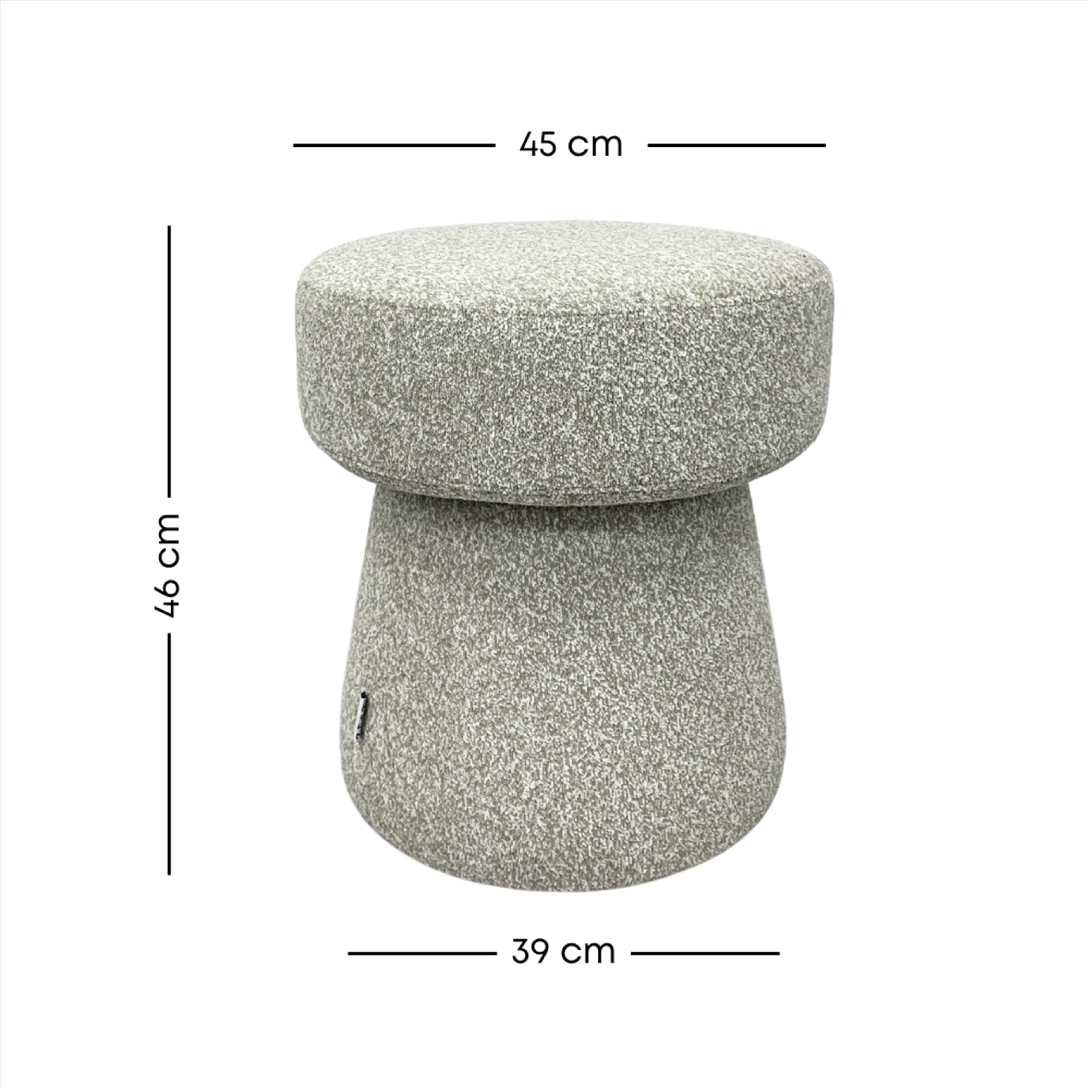 Nordic Ottoman with Water Repellent Function - Terracotta - 9