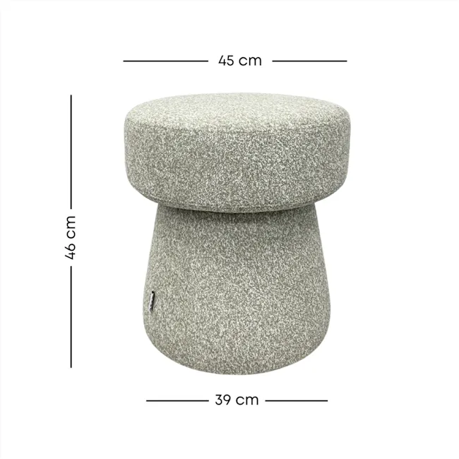Nordic Ottoman with Water Repellent Function - Green - 9