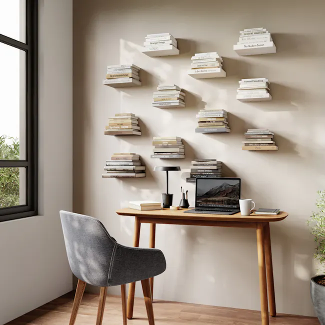Conceal Wall Shelf - Silver (2 Sizes) - 9