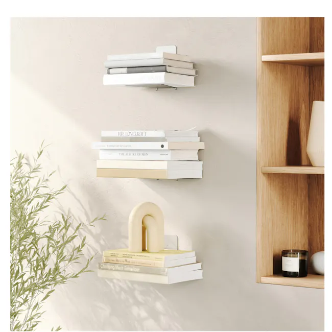 Conceal Wall Shelf - Silver (2 Sizes) - 2