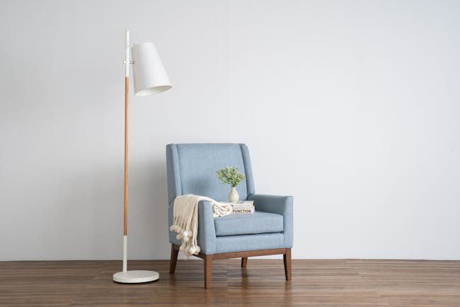 Perri Lounge Chair - Light Blue - 1