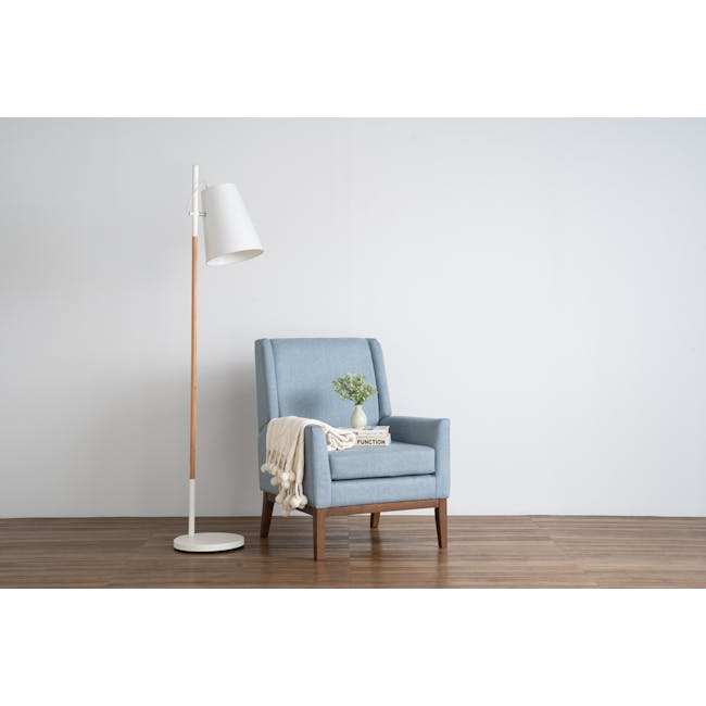 Perri Lounge Chair - Light Blue - 1