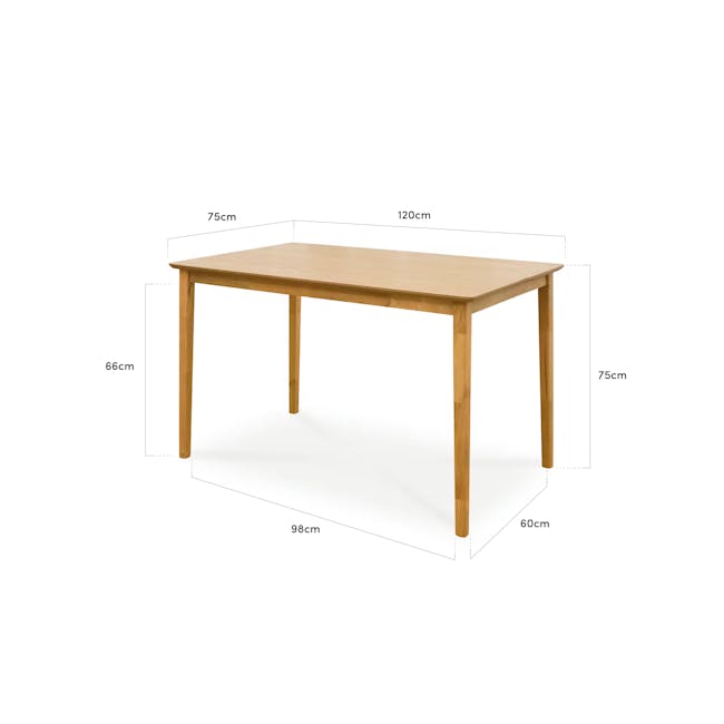 (As-Is) Koa Dining Table 1.2m - Black Ash - 9 - Modern digital interface, User-friendly design, Interactive elements