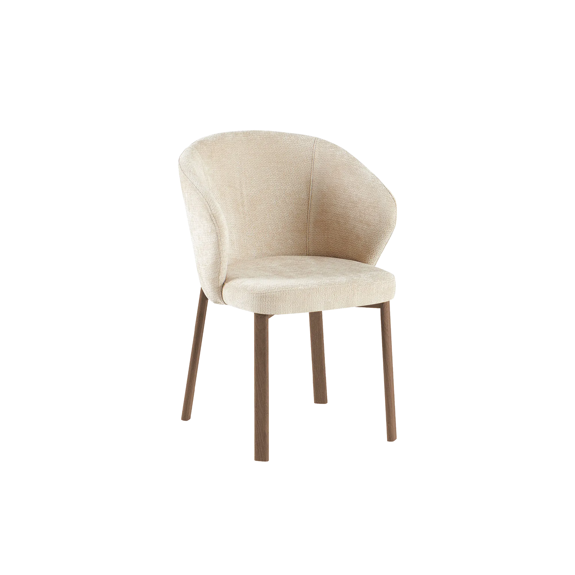 Apollo Dining Table 1.8m (Sintered Stone) with 6 Apollo Dining Armchairs - Walnut - 7