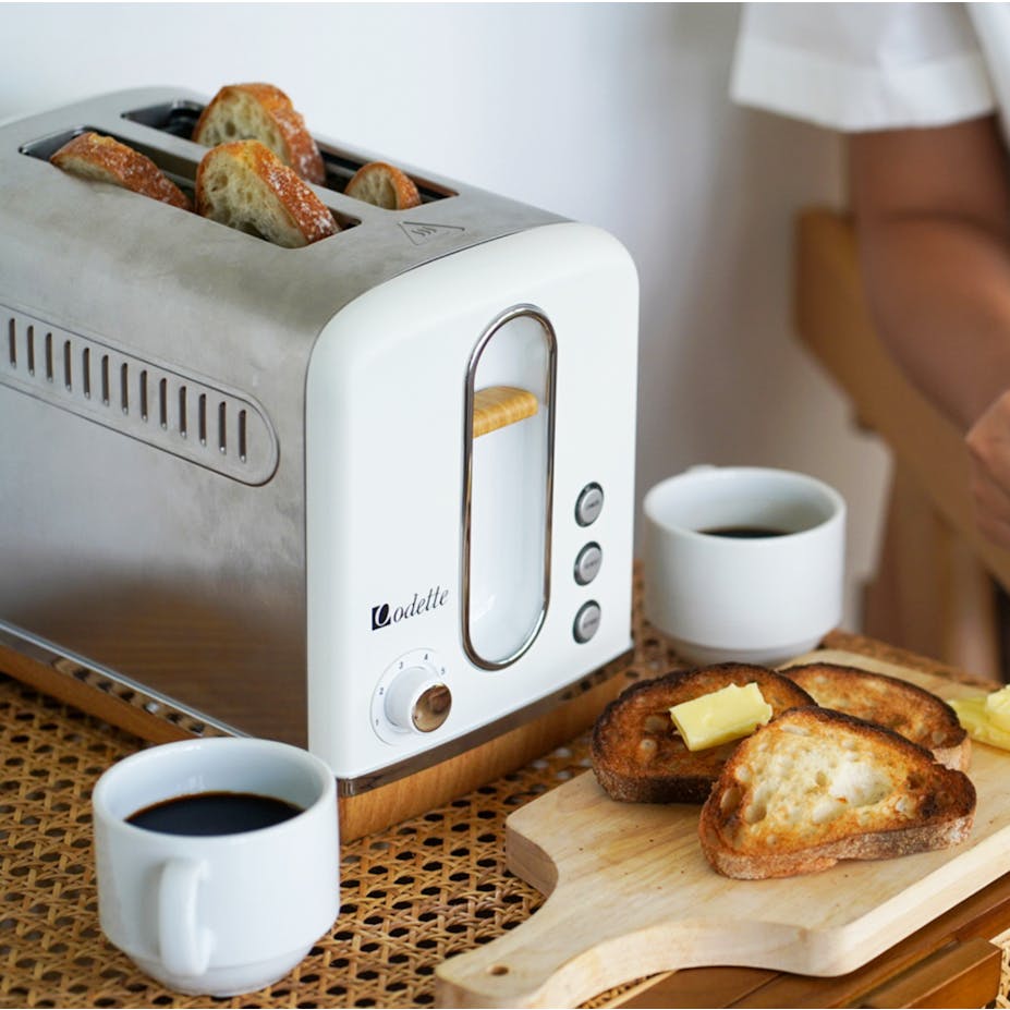 Odette Streamline 2-Slice Bread Toaster - White, Odette | HipVan