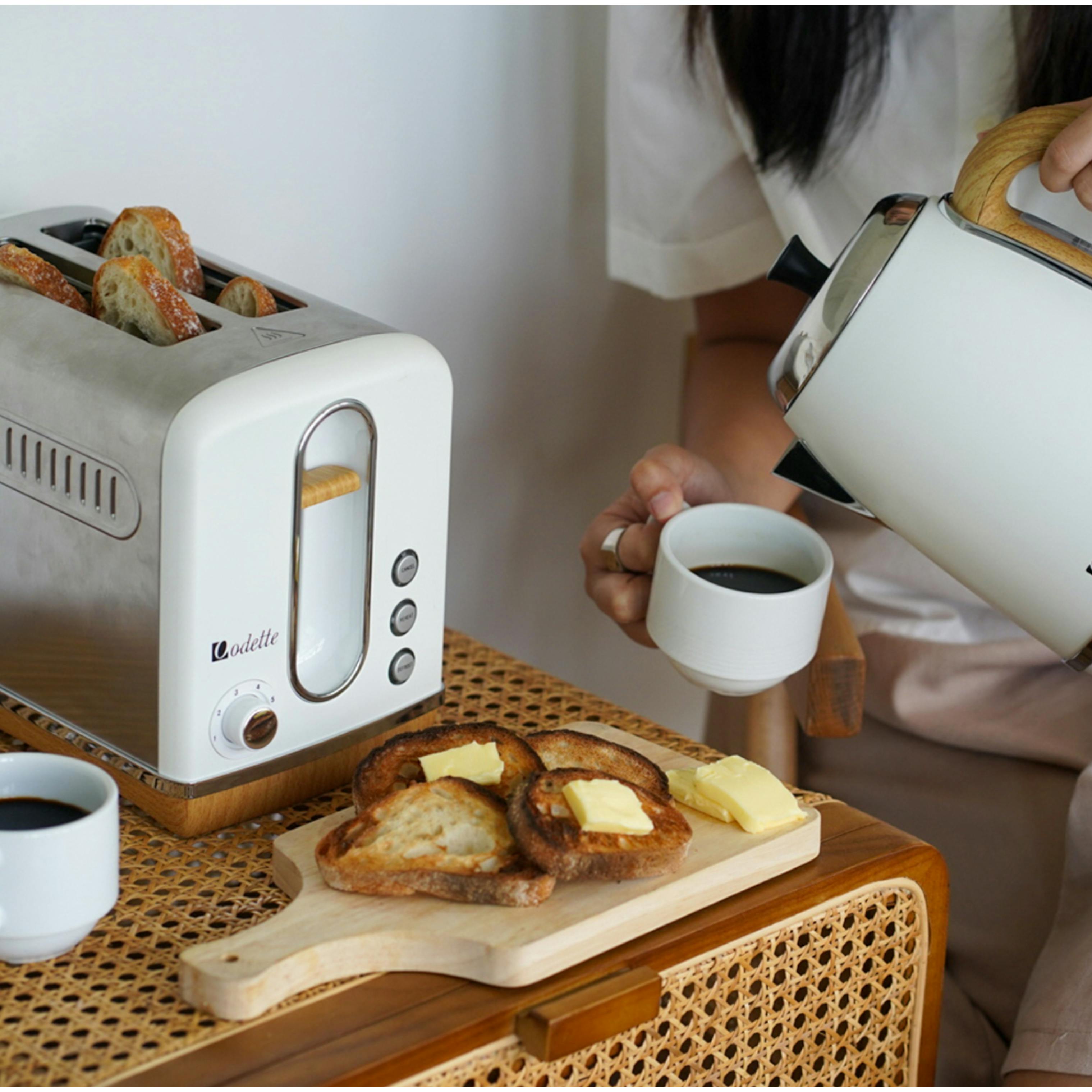 Odette Streamline 2-Slice Bread Toaster - White, Odette | HipVan