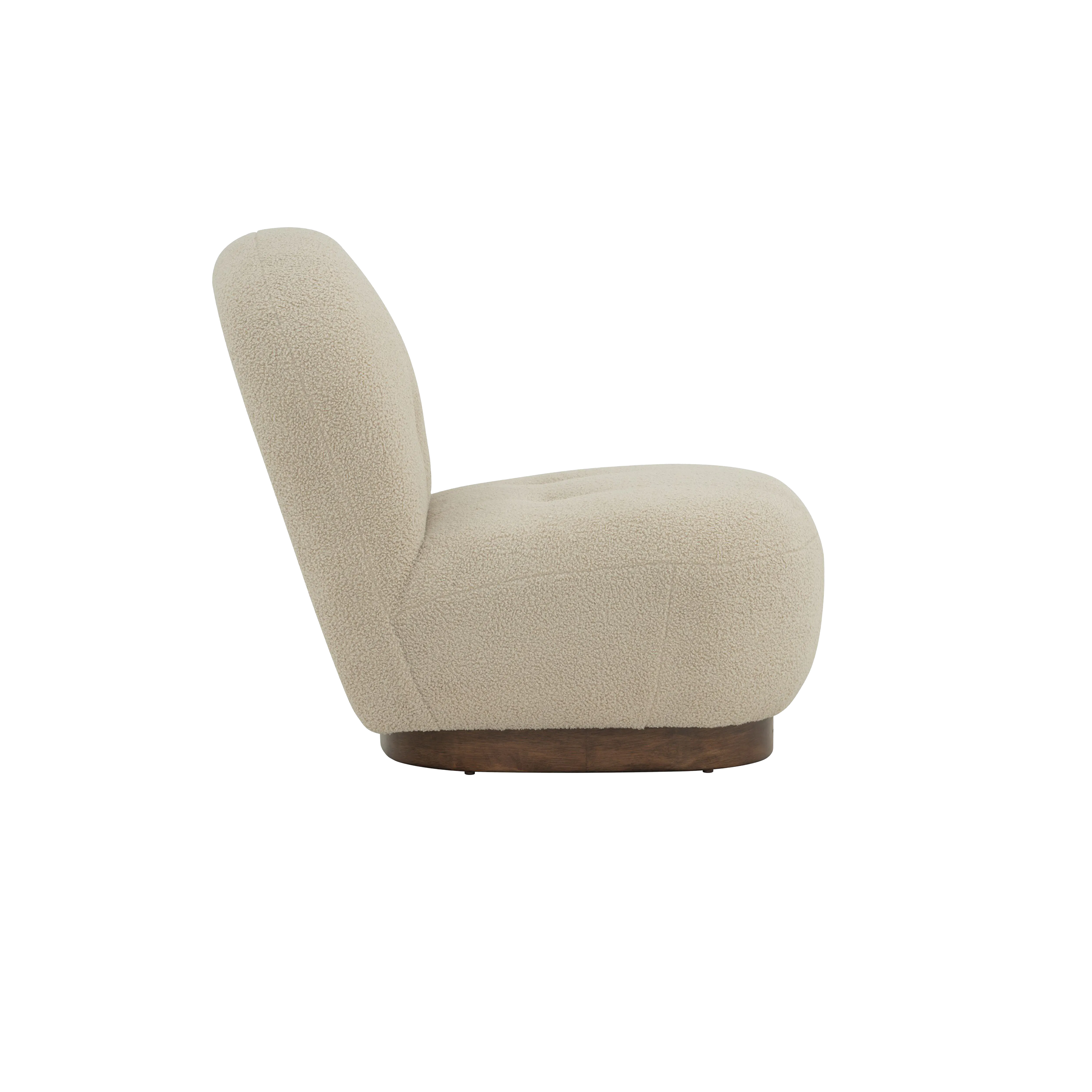 Leila Lounge Chair - Brown Beige - 7