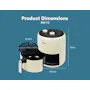 TOYOMI 3.7L Matte Palette Air Fryer AF 3766 - Pebble Blue - 7