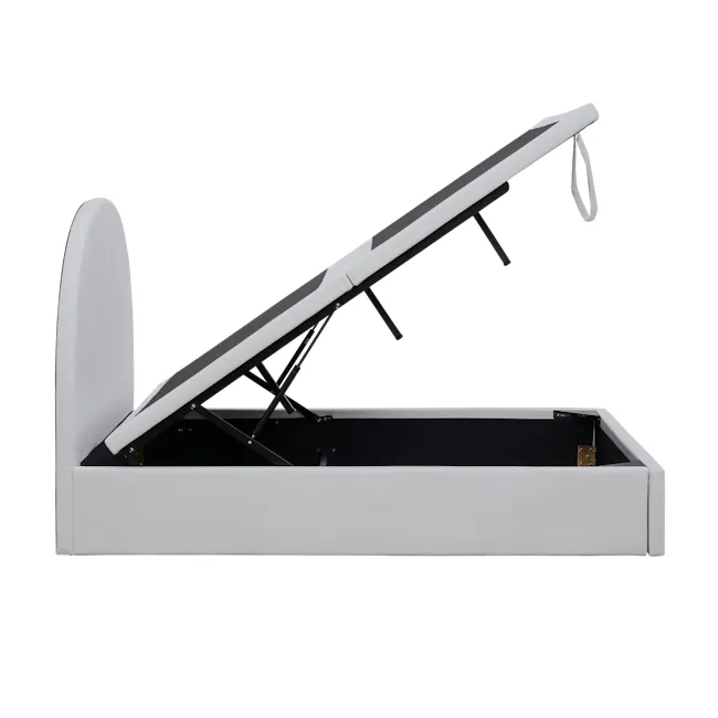 Aspen Queen Storage Bed - Light Grey (Pet Friendly) - 9