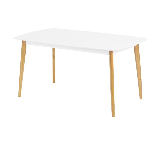 Harold Dining Table 1.5m - Natural, White - 4