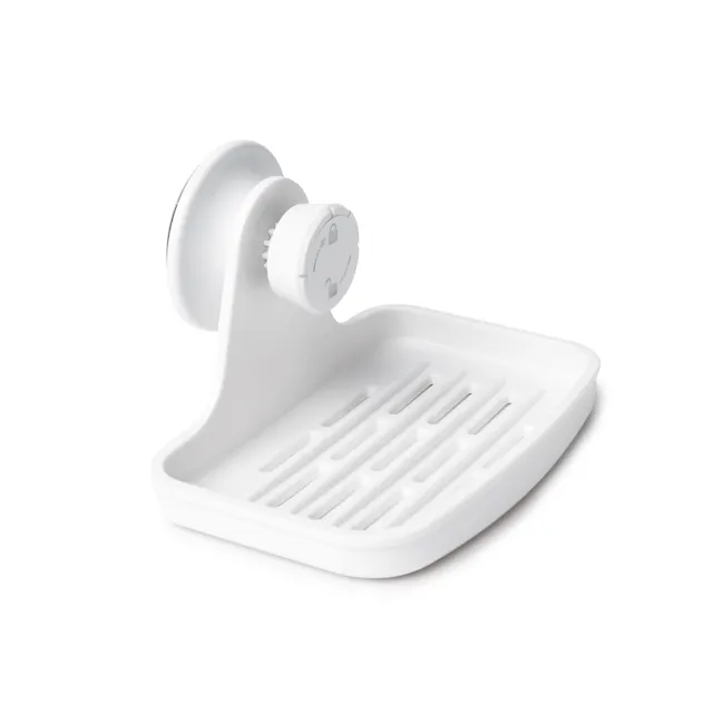 Flex Gel-Lock Soap Dish - White - 2 - White, sleek, modern, minimalist, ergonomic, handheld, wireless, adjustable, compact