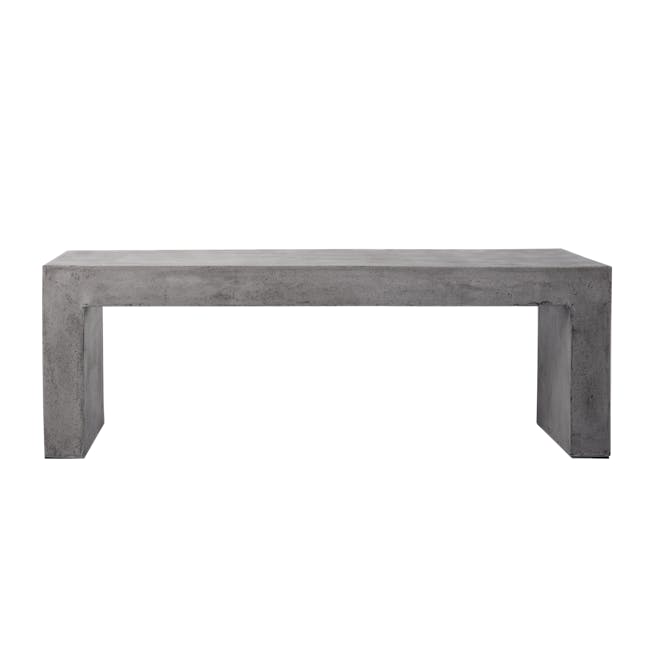Ryland Concrete Dining Table 1.6m with Ryland Concrete Bench 1.4m and 2 Ryland Concrete Stools - 10