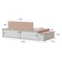 Reyna Super Single Storage Bed with Storage Bench - 12