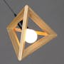 Triangle Wooden Pendant Lamp - 5