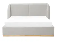 Nova King Storage Bed - Light Grey Boucle