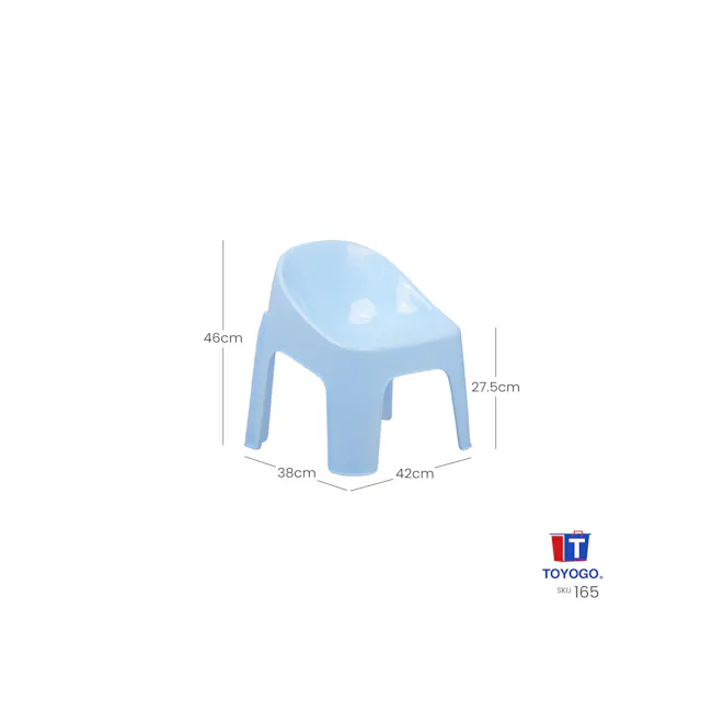 TOYOGO Pon Pon Children Chair - Baby Blue - 2