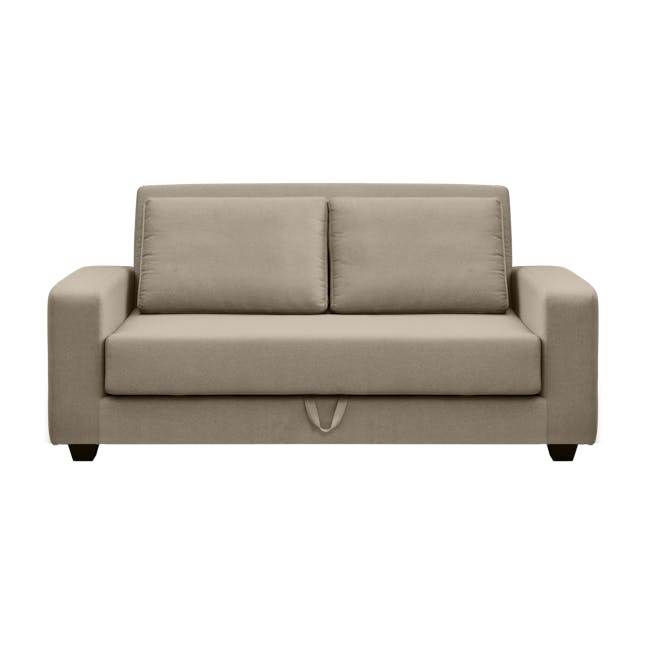 Karl 2.5 Seater Sofa Bed - Beige - 0