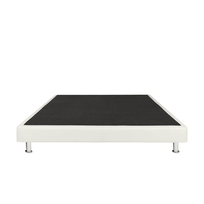 ESSENTIALS King Divan Bed - White (Faux Leather) - 2