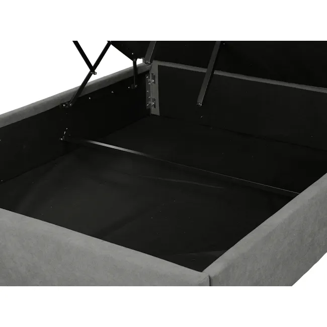Arthur Super Single Storage Bed - Urban Grey (Fabric) - 5 - modern furniture, minimalist design, industrial style, black and