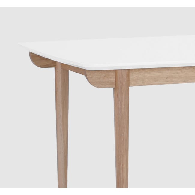 Larisa Dining Table 1.5m - White, Oak - 4