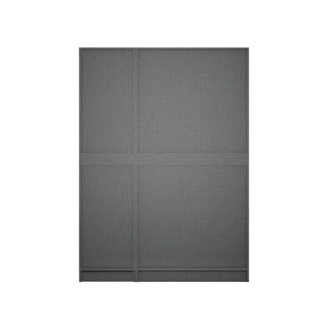 Lucca 3 Door Wardrobe 9 - Graphite Linen - 4