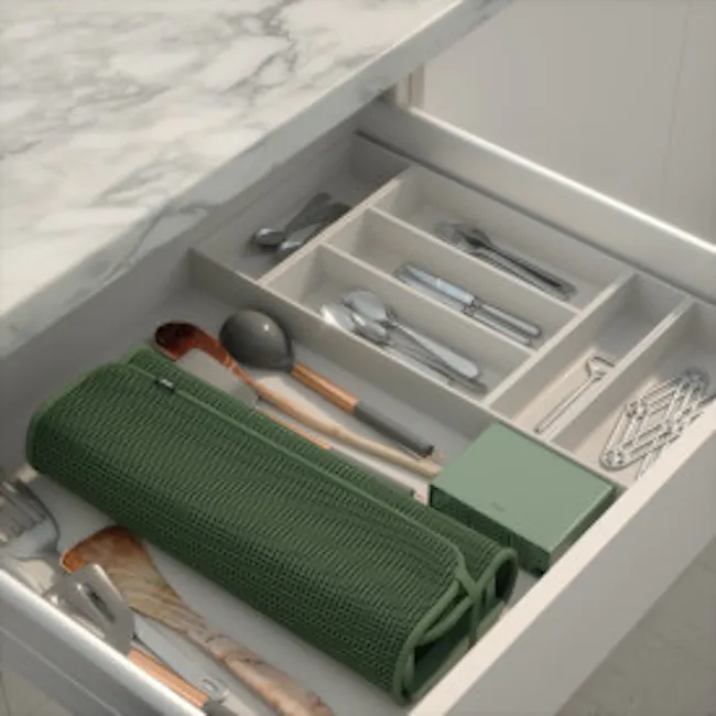 Udry Ultra Dish Rack & Drying Mat - Spruce - 15