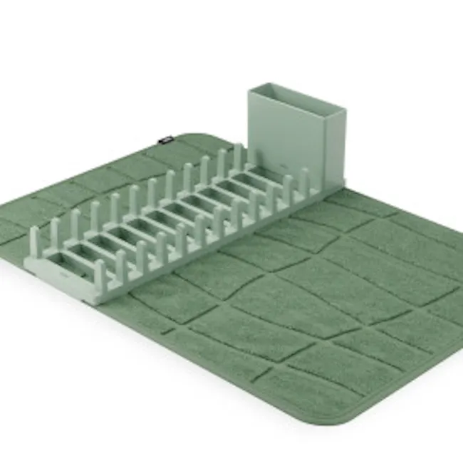 Udry Ultra Dish Rack & Drying Mat - Spruce - 6