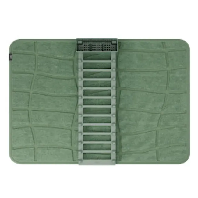 Udry Ultra Dish Rack & Drying Mat - Spruce - 7