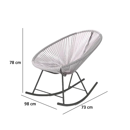 (As-is) Acapulco Rocking Chair - White - 9