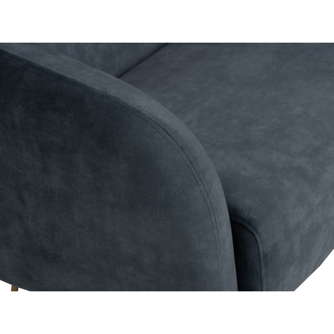 Alero 2 Seater Sofa - Dim Blue (Velvet) - 8