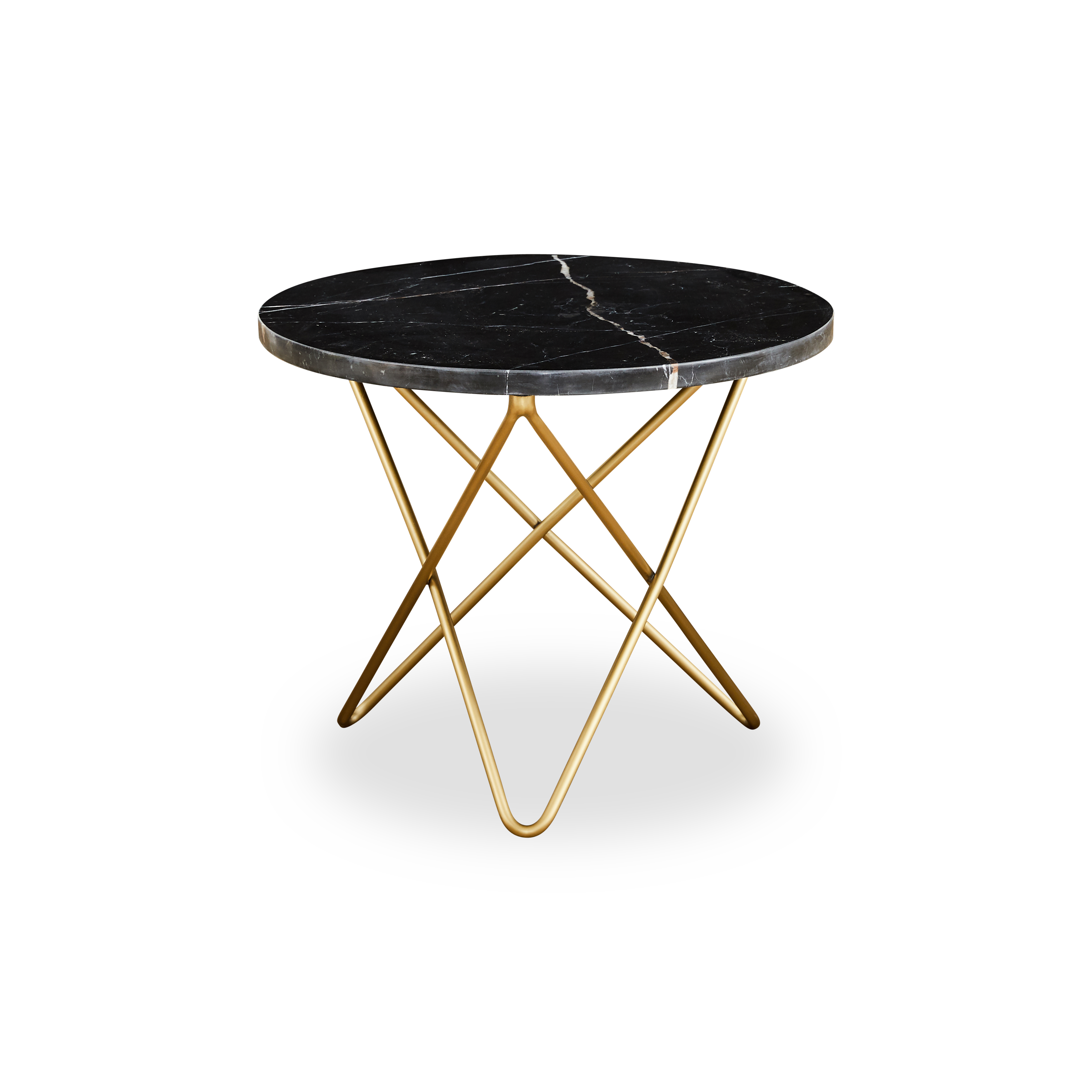 white and gold small table