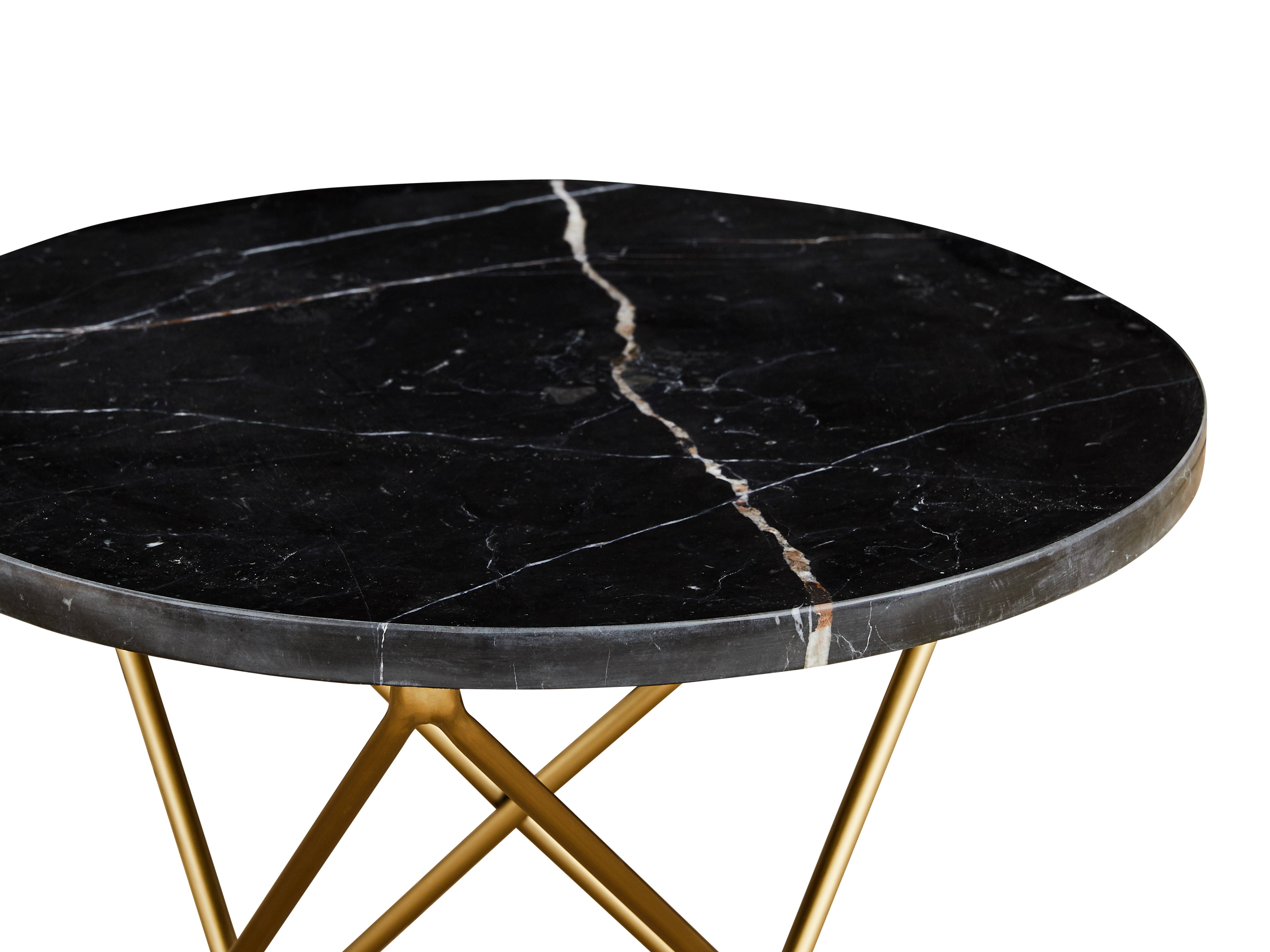 side table black gold